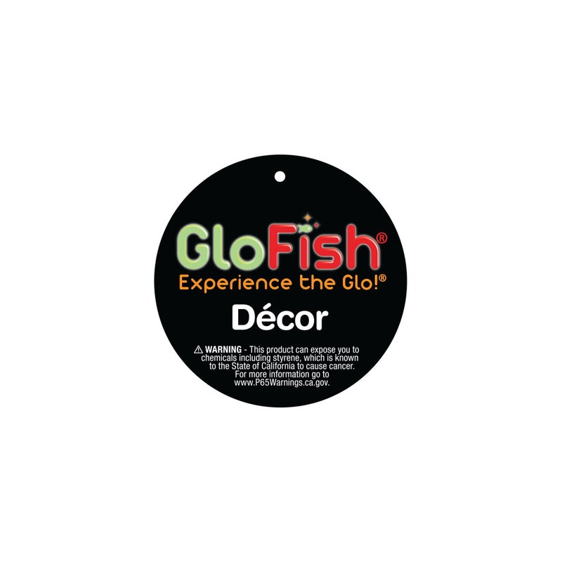 GloFish Plant Aquarium DÃ©cor, Purple and Pink Medium, Fluorescent Under Blue LED Light - Image 3